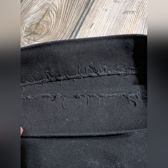 South Pole size 9 black denim with gold stitching in excellent condition, hemmed - Picture 6 of 13